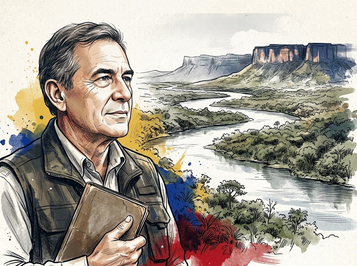 Ilustración editorial para Guayana Esequiba: memoria, derecho y continuidad nacional