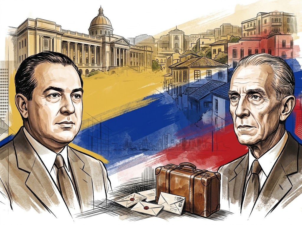 Ilustración editorial para La expulsión de Medina y López Contreras: apartar a la dirigencia anterior