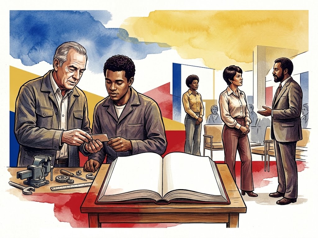 Ilustración editorial para Educación no es lo mismo que instrucción