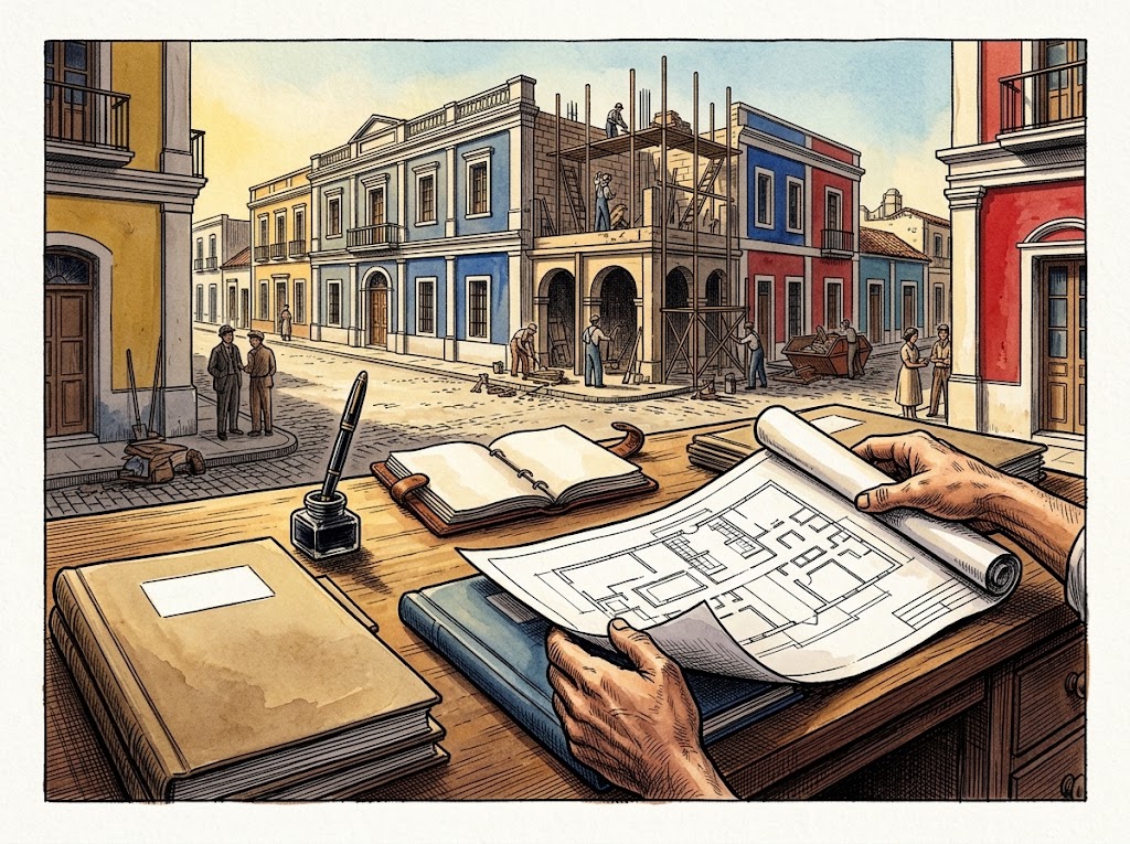 Ilustración editorial para López Contreras: reformar sin borrar el Estado heredado