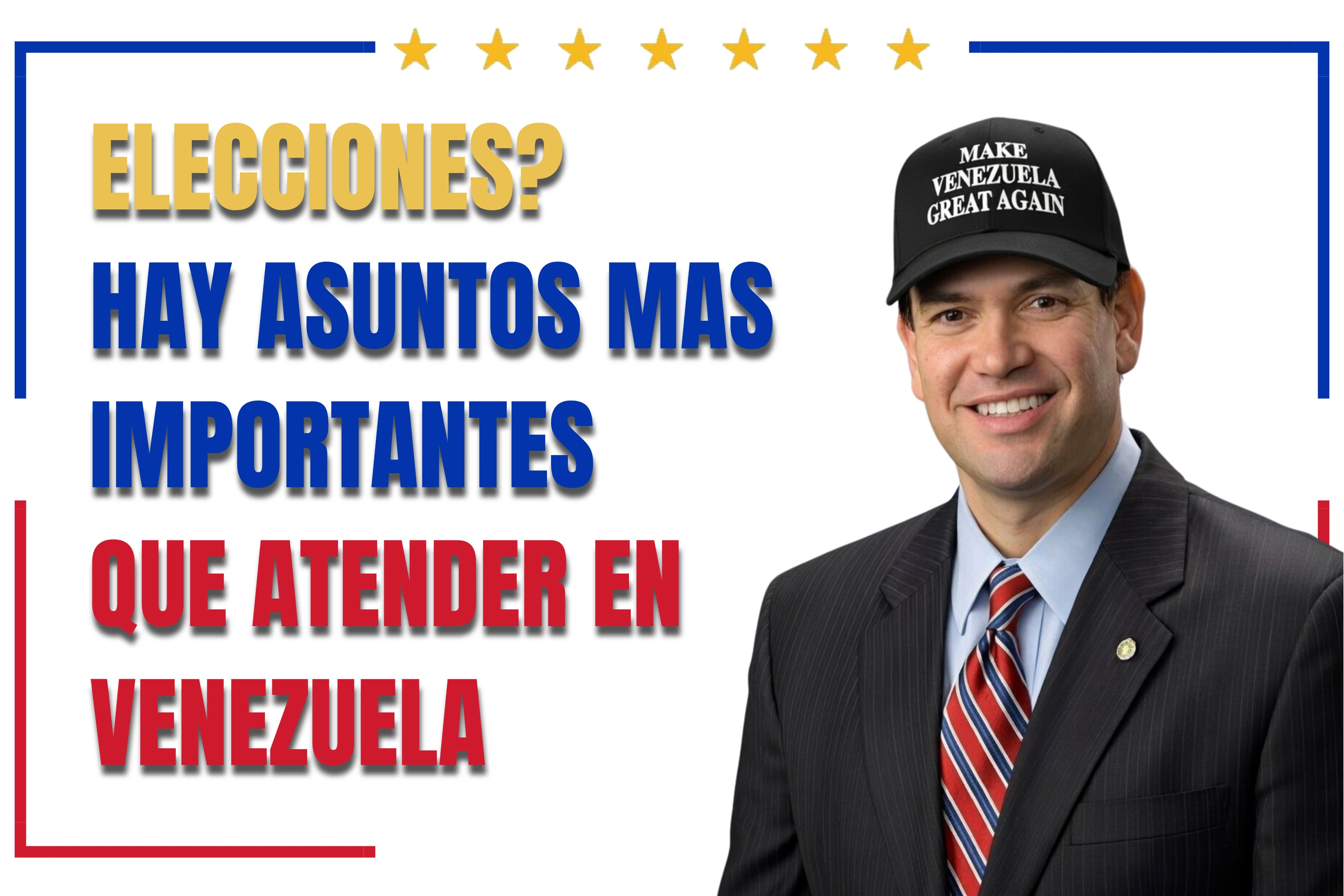 Gráfica editorial de MVGA: Marco Rubio
